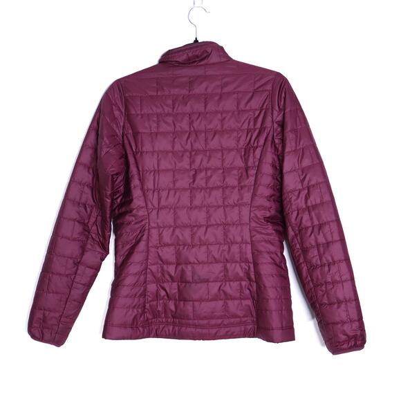 PATAGONIA Nano Quilted Puff Jacket Plum Light Orange Insulated Women's S - Picture 3 of 11